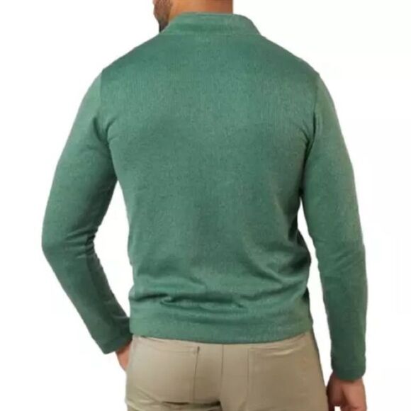 Rhone Commuter Quarter Zip Green st Patrick’s Day Sweater Mens Size Medium - Picture 3 of 10